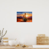 New Mexico Land Of Enchantment Yucca Woestijn Poster (Keuken)