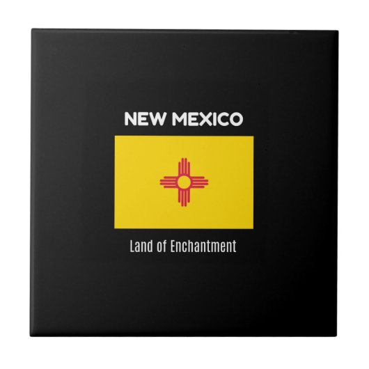New Mexico, land van aankomst Tegeltje (Voorkant)