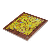 New Mexico License Bord Map keramische tegel Tegeltje (Zijkant)