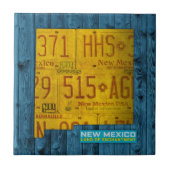 New Mexico License Bord Map keramische tegels V2 Tegeltje (Voorkant)