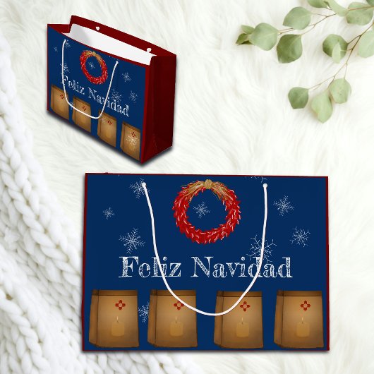 New Mexico Luminarias Farolitos Zia Red Chili Groot Cadeauzakje