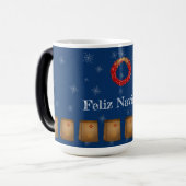 New Mexico Luminarias Farolitos Zia Red Chili Magische Mok (Voorkant links)