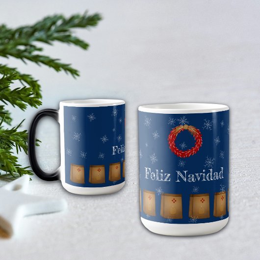 New Mexico Luminarias Farolitos Zia Red Chili Magische Mok