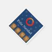 New Mexico Luminarias Farolitos Zia Red Chili Servet (Hoek)