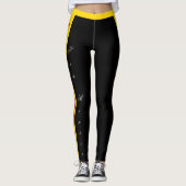 New Mexico mode leggings, N Mexico Vlag / sport Leggings (Voorkant)