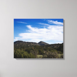 New Mexico Mountain Landschap Kleur 16x20 Canvas Afdruk