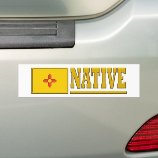 New Mexico Native Bumpersticker (Op auto)