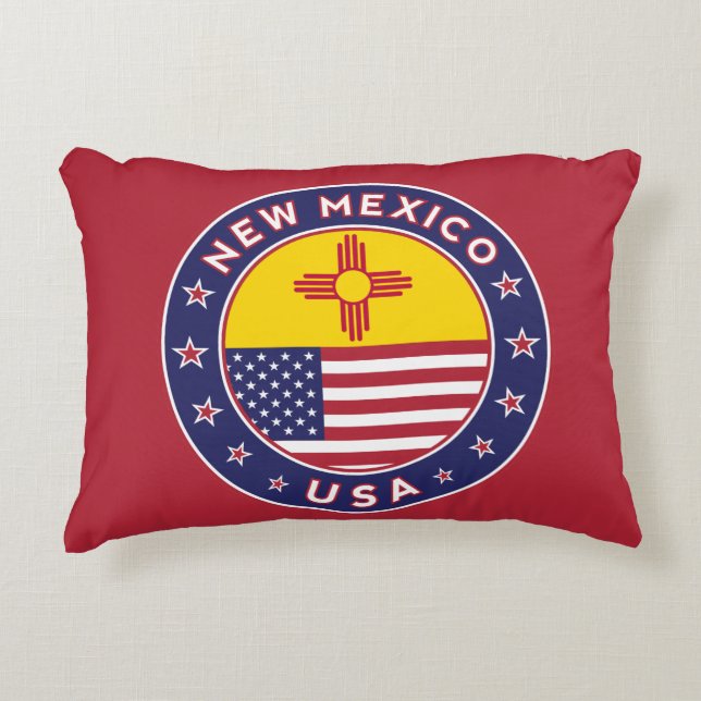 New Mexico, New Mexico sticker, telefooncase Accent Kussen (Voorkant)
