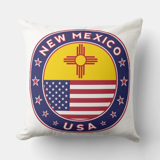 New Mexico, New Mexico sticker, telefooncase Kussen (Voorkant)