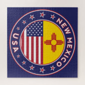 New Mexico, New Mexico sticker, telefooncase Legpuzzel (Horizontaal)