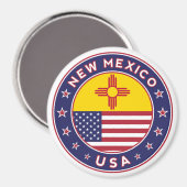 New Mexico, New Mexico sticker, telefooncase Magneet (Voorkant / Achterkant)