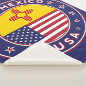 New Mexico, New Mexico sticker, telefooncase Sherpa Deken (3/4)