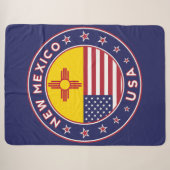 New Mexico, New Mexico sticker, telefooncase Sherpa Deken (Voorkant (horizontaal))