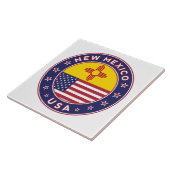 New Mexico, New Mexico sticker, telefooncase Tegeltje (Zijkant)