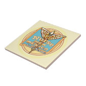 New Mexico Nurse Caduceus Tile Tegeltje (Zijkant)