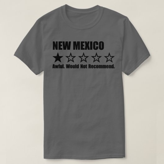 New Mexico One Review T-shirt (Design voorkant)