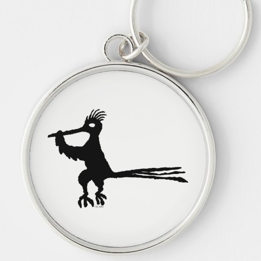 New Mexico Petroglyph Road Runner Sleutelhanger (Voorkant)