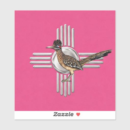 New Mexico Pink Sticker (Vel)