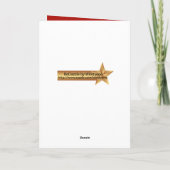 New Mexico Poinsettia Seizoenen Groeten Kerstmis Feestdagen Kaart (Achterkant)