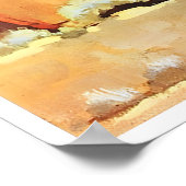 New Mexico Print Rode Kliffen Schilderij Santa Fe (Hoek)