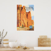 New Mexico Print Rode Kliffen Schilderij Santa Fe (Keuken)