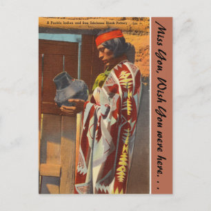 New Mexico, Pueblo Indian, San Ildefonso Pueblo Briefkaart
