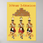 New Mexico Pueblo Turtle Dancers Poster (Voorkant)