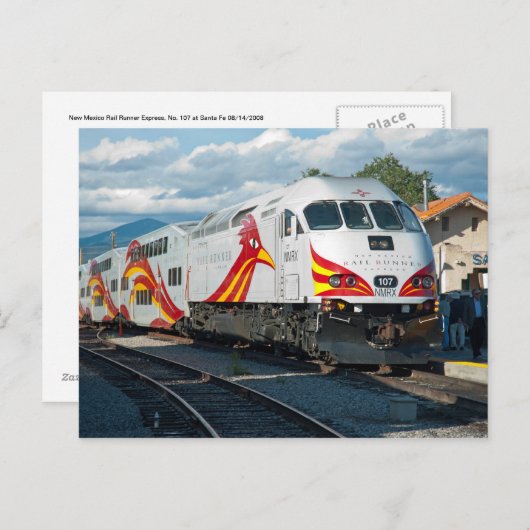 New Mexico Rail Runner Express in Santa Fe Briefkaart (Voorkant / Achterkant)