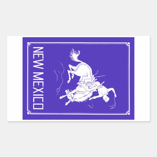 New Mexico Rechthoekige Sticker (Voorkant)