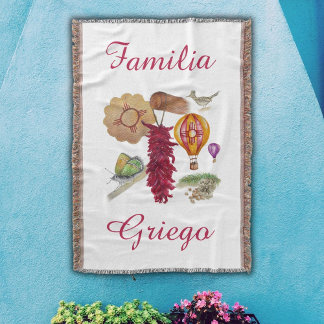 New Mexico Red Chile Pinõn Zia Hot Air Balloon   Deken