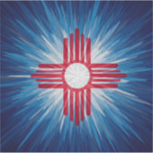 New Mexico Red White and Blue  Sticker (Voorkant)
