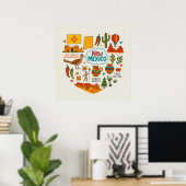 New Mexico Reisiconen Poster (Thuiskantoor)