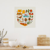 New Mexico Reisiconen Poster (Keuken)