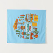 New Mexico Reisiconen Wandkleed (Voorkant (horizontaal))