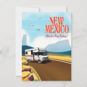 New Mexico Reisposter Kaart