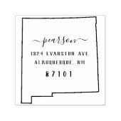 New Mexico retouradres stempel zelf-inkt (Design)