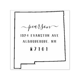 New Mexico retouradres stempel zelf-inkt