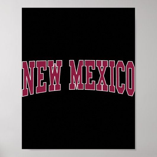 New Mexico - Retro ontwerp - Clic Poster (Voorkant)