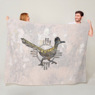 New Mexico Roadrunner Fleece Deken