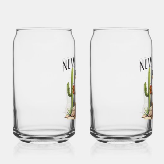 New Mexico Roadrunner having a beverage Blikvorm Glas (Rechts)