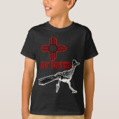 New Mexico Roadrunner Land van betovering Zia Symb T-shirt (Voorkant)