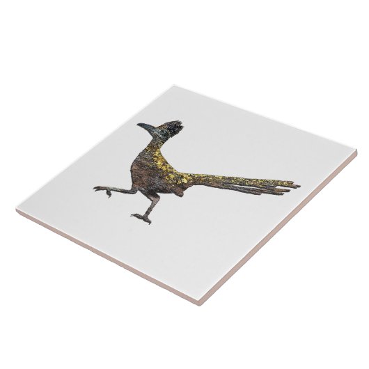New Mexico Roadrunner Tegeltje (Zijkant)
