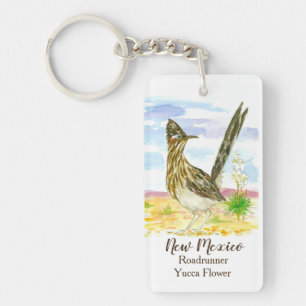 New Mexico Roadrunner Yucca Flower Sleutelhanger