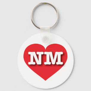 New Mexico Rode Hart - Ik hou van NM Sleutelhanger
