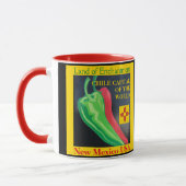 New Mexico Rode of Groene Chili Coffee Cup Mok (Links)