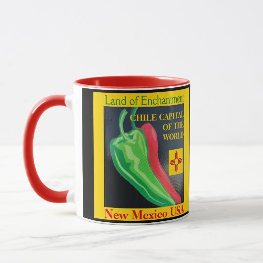 New Mexico Rode of Groene Chili Coffee Cup Mok (Links)