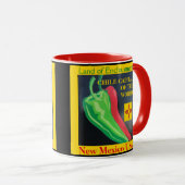 New Mexico Rode of Groene Chili Coffee Cup Mok (Voorkant rechts)