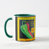 New Mexico Rode of Groene Chili Coffee Cup Mok (Links)