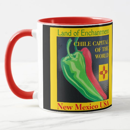 New Mexico Rode of Groene Chili Coffee Cup Mok