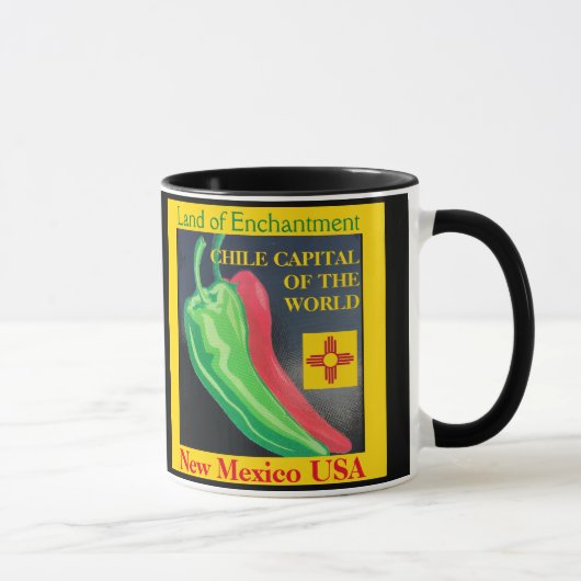New Mexico Rode of Groene Chili Coffee Cup Mok (Rechts)